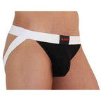 BURN - 004 JOCK GLÄNZEND SCHWARZ / WEISS S - Vanelion Paradise