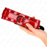 KINK - WEINROTE VERSTELLBARE HALSKETTE 37,5-49,5 CM X 5 CM - Vanelion Paradise