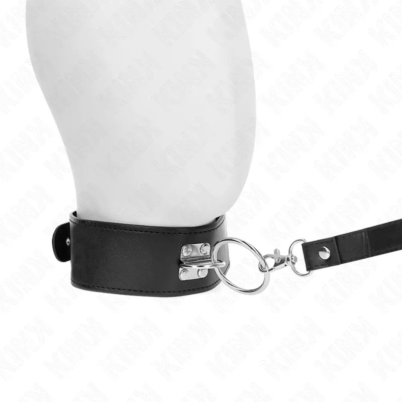 KINK - NIETENLEINE 116 CM HALSBAND MIT KUNSTLEDERBAND 50 X 5 CM - Vanelion Paradise
