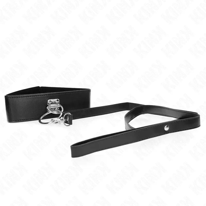KINK - NIETENLEINE 116 CM HALSBAND MIT KUNSTLEDERBAND 50 X 5 CM - Vanelion Paradise