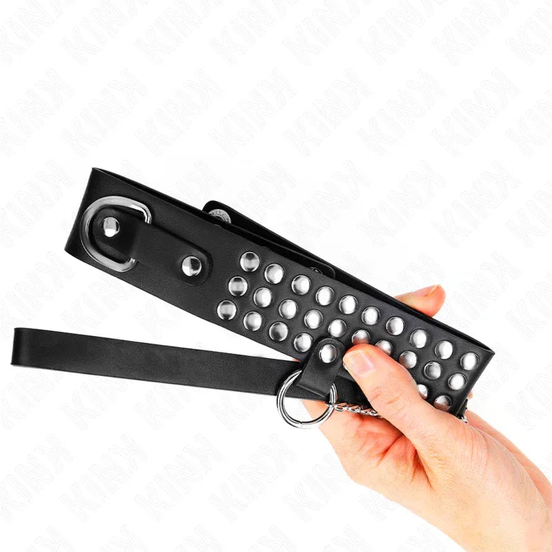 KINK - HALSKETTE MIT BAND 65 CM GLÄNZEND VERSTELLBAR 37-42 CM X 5,3 CM - Vanelion Paradise