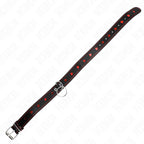 KINK - HALSKETTE MIT BAND 65 CM HERZDETAILS 52,5 X 2,5 CM - Vanelion Paradise