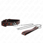 KINK - HALSKETTE MIT BAND 65 CM HERZDETAILS 52,5 X 2,5 CM - Vanelion Paradise