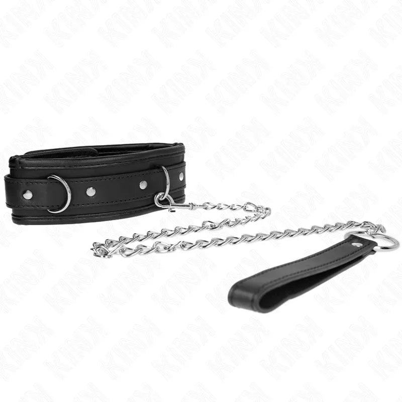 KINK - BASISMODELL HALSBAND MIT LEINE 65 CM MODELL 1 53 X 6 CM - Vanelion Paradise