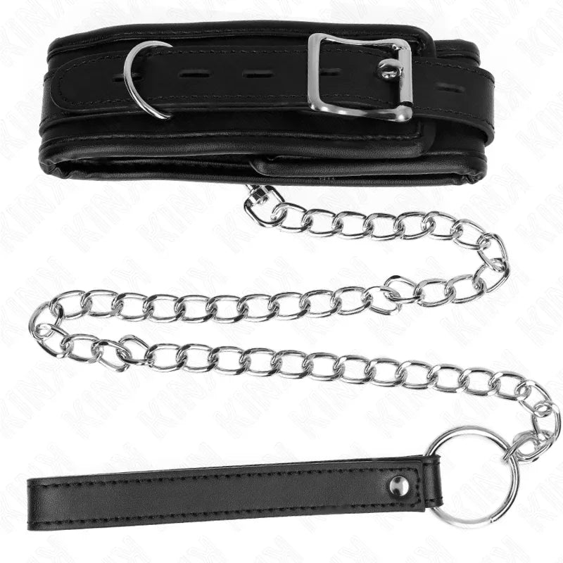 KINK - BASISMODELL HALSBAND MIT LEINE 65 CM MODELL 1 53 X 6 CM - Vanelion Paradise