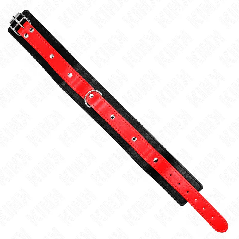 KINK - HALSKETTE MIT ROTEM BAND 65 CM VERSTELLBAR 36-43 CM X 5 CM - Vanelion Paradise
