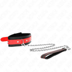 KINK - HALSKETTE MIT ROTEM BAND 65 CM VERSTELLBAR 36-43 CM X 5 CM - Vanelion Paradise