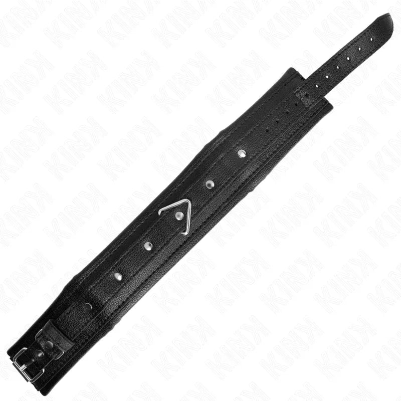 KINK - HALSKETTE MIT SCHWAMMKUNSTLEDERBAND MODELL 1 VERSTELLBAR 37-54 CM X 3 CM - Vanelion Paradise