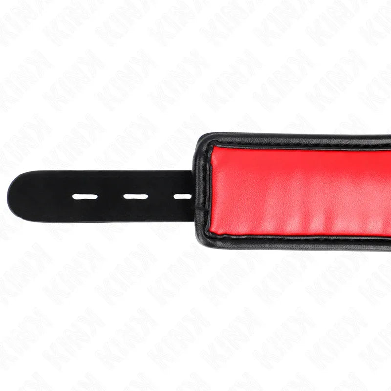 KINK - HALSKETTE MIT SCHWAMMKUNSTLEDERBAND MODELL 3 VERSTELLBAR 37-54 CM X 3 CM - Vanelion Paradise