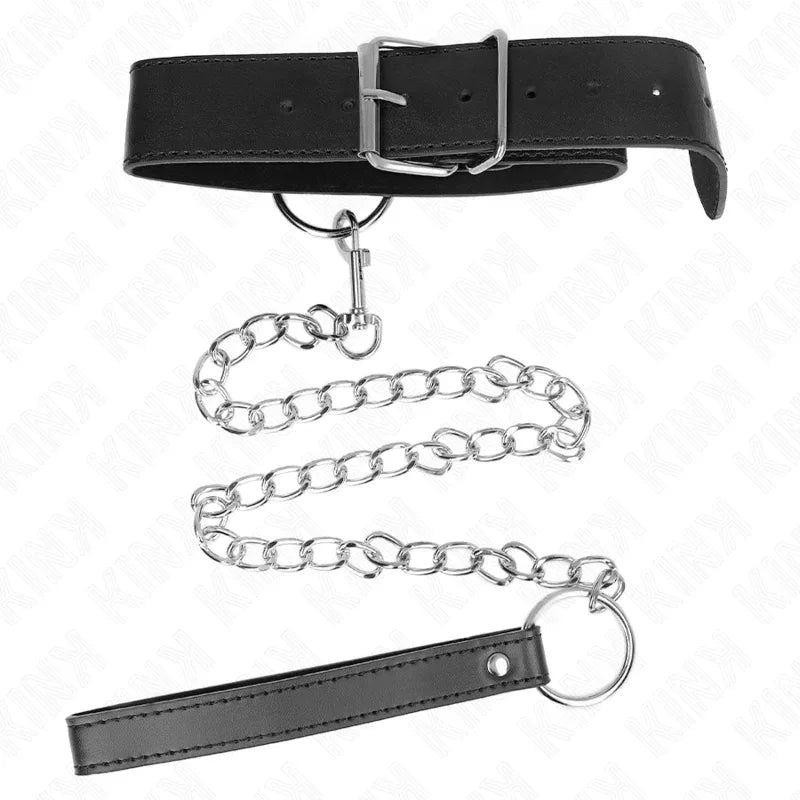 KINK - BASISMODELL HALSBAND MIT LEINE MODELL 4 VERSTELLBAR 36-43 CM - Vanelion Paradise