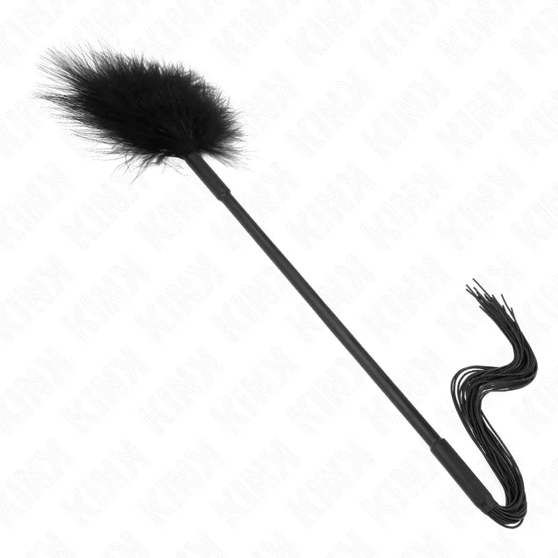 KINK - SILIKONPEITSCHE MIT FEDERN ZUM KITZELN 47 CM - Vanelion Paradise