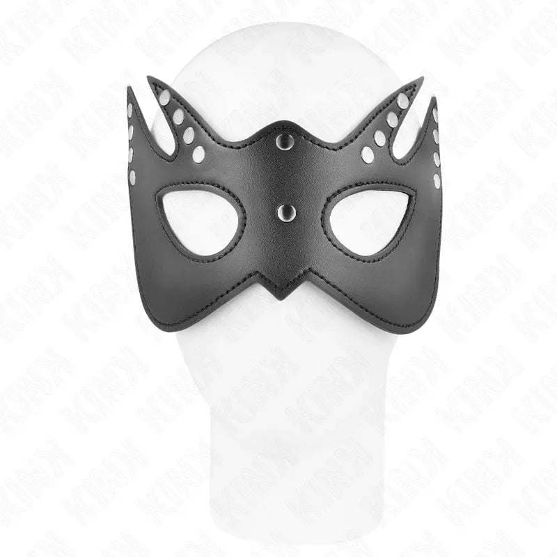 KINK - FLEDERMAUSMASKE MIT NIETEN 23 x 15 CM - Vanelion Paradise
