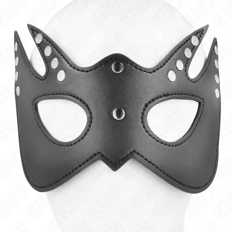 KINK - FLEDERMAUSMASKE MIT NIETEN 23 x 15 CM - Vanelion Paradise