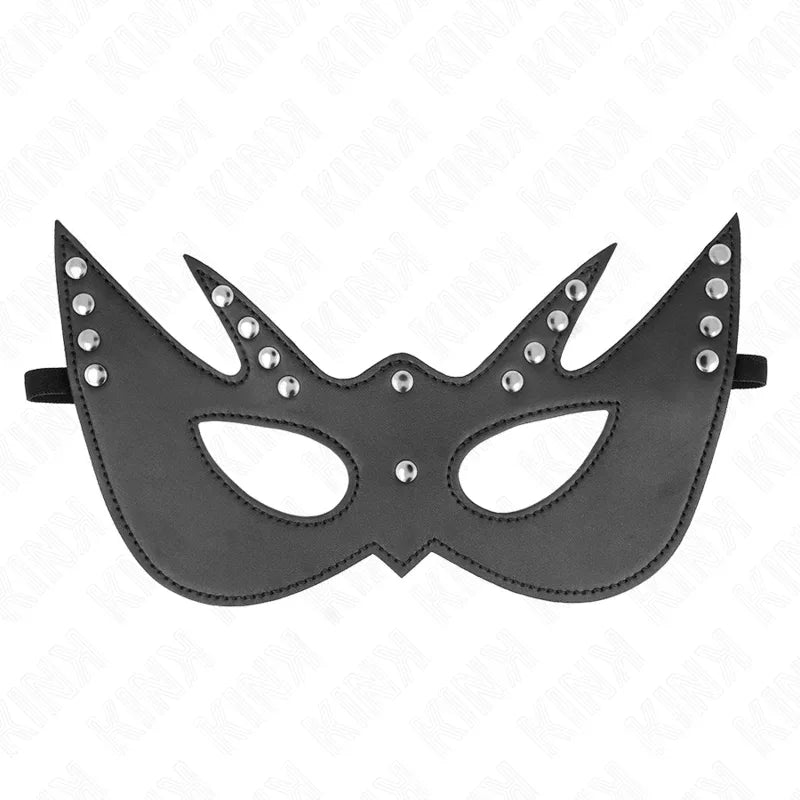 KINK - FLEDERMAUSMASKE MIT NIETEN 23 x 15 CM - Vanelion Paradise