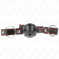 KINK - HOHLHARTER SCHWARZER BALLKNEBEL MODELL 2 65 x 2,5 CM - Vanelion Paradise
