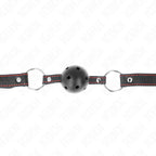 KINK - HOHLHARTER SCHWARZER BALLKNEBEL MODELL 2 65 x 2,5 CM - Vanelion Paradise