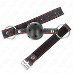 KINK - HOHLHARTER SCHWARZER BALLKNEBEL MODELL 2 65 x 2,5 CM - Vanelion Paradise