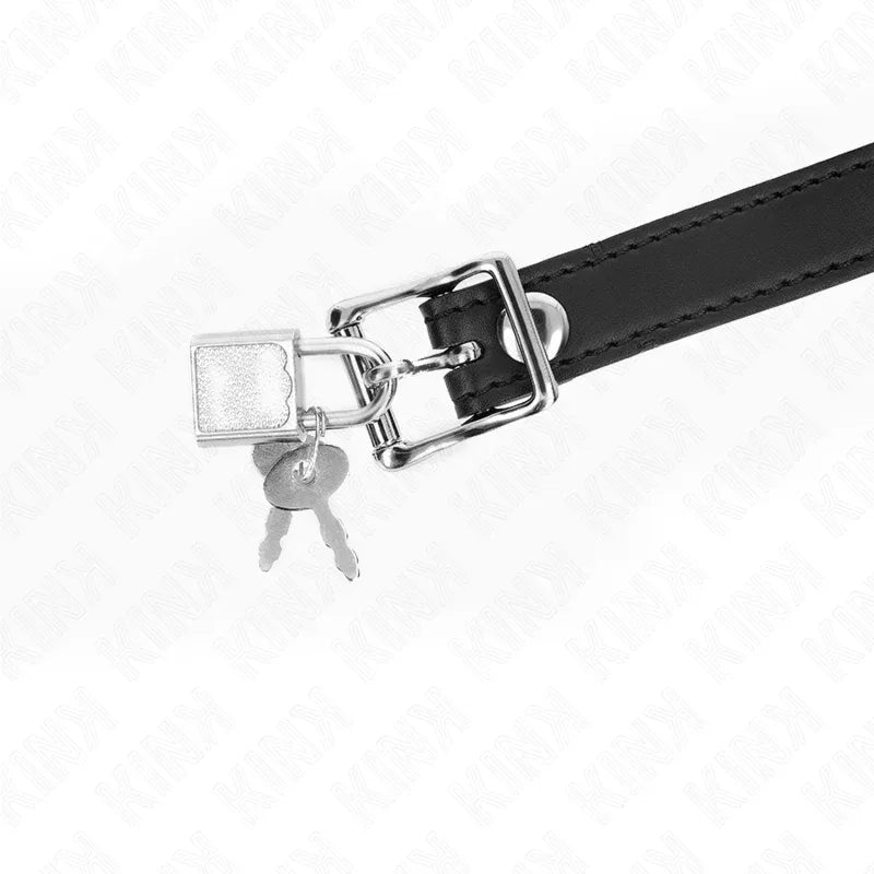 KINK - SILIKONBALL 4 CM KNEBEL MIT SCHLOSS 60 x 2 CM - Vanelion Paradise