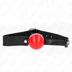 KINK - SOFT TPE BALL 4 CM GAG MODELL 1 66 x 2,5 CM VERSTELLBAR 41-61 CM - Vanelion Paradise