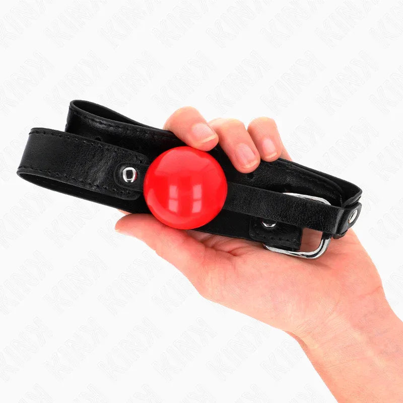 KINK - SOFT TPE BALL 4 CM GAG MODELL 1 66 x 2,5 CM VERSTELLBAR 41-61 CM - Vanelion Paradise
