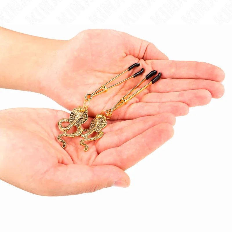 KINK - KOBRA ANHÄNGER NIPPELKLEMMEN 6 CM - Vanelion Paradise