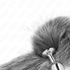 KINK - ANAL PLUG GRÖSSE S 7 X 3 CM MIT KUNSTSTOFFSCHWANZ 40 CM GRAU - Vanelion Paradise