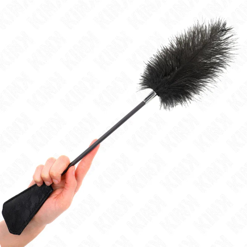 KINK - STRAUSSENFEDERN ZUM KITZELN MIT SPITZENPALETTE 56 CM - Vanelion Paradise