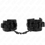 KINK - HANDGELENKFESSELN SCHWARZ VERSTELLBAR 20-30 CM X 6 CM - Vanelion Paradise