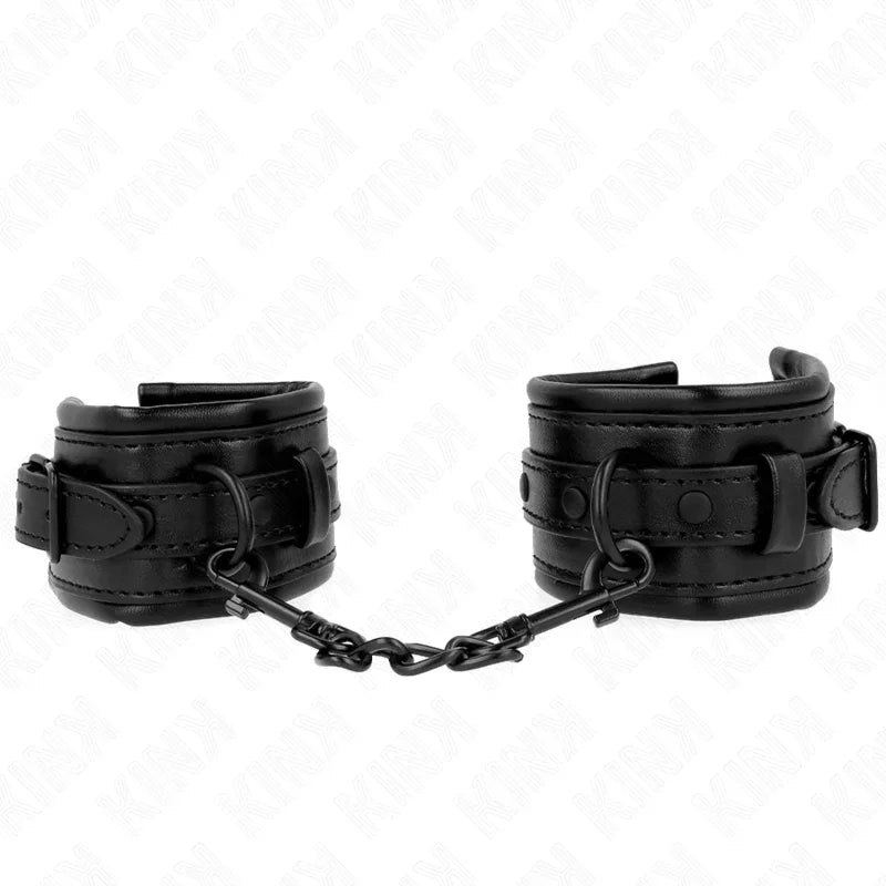 KINK - HANDGELENKFESSELN SCHWARZ VERSTELLBAR 20-30 CM X 6 CM - Vanelion Paradise