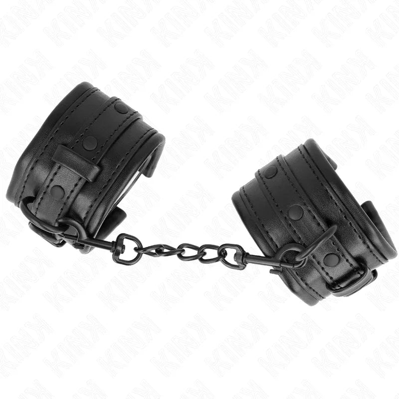 KINK - HANDGELENKFESSELN SCHWARZ VERSTELLBAR 20-30 CM X 6 CM - Vanelion Paradise