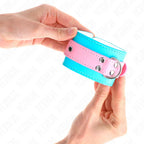KINK - SÜßE HANDGELENKFESSELN BLAU/ROSA VERSTELLBAR 16-28 CM X 5 CM - Vanelion Paradise