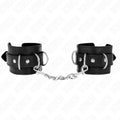 KINK - 3 D-RING HANDGELENKFESSELN VERSTELLBAR SCHWARZ 17,5-25 CM X 6 CM - Vanelion Paradise