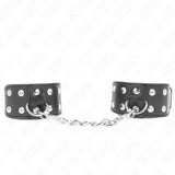 KINK - ARMBÄNDER MIT DOPPELTER REIHE VERSTELLBARER NIETEN SCHWARZ - Vanelion Paradise