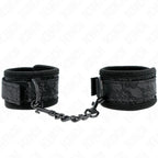 KINK - DARK LACE CUFFS NEOPRENE HANDGELENK MANSCHETTEN VERSTELLBAR SCHWARZ 20-29 CM X 5 CM - Vanelion Paradise