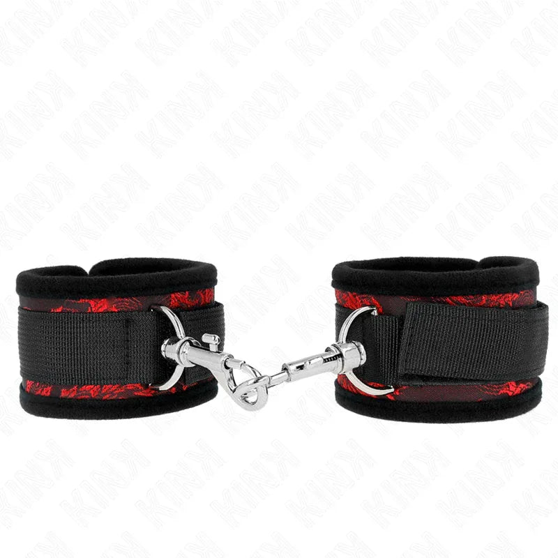 KINK - SCANDAL HANDGELENKSFESSELN ROT-SCHWARZ - Vanelion Paradise