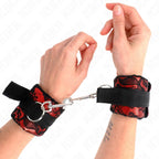 KINK - SCANDAL HANDGELENKSFESSELN ROT-SCHWARZ - Vanelion Paradise