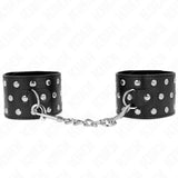 KINK - PUNK HANDGELENKFESSELN VERSTELLBAR 19-24 CM X 5,5 CM - Vanelion Paradise