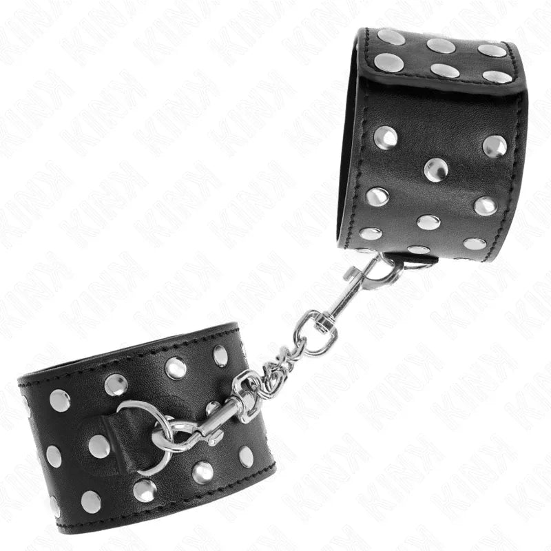 KINK - PUNK HANDGELENKFESSELN VERSTELLBAR 19-24 CM X 5,5 CM - Vanelion Paradise