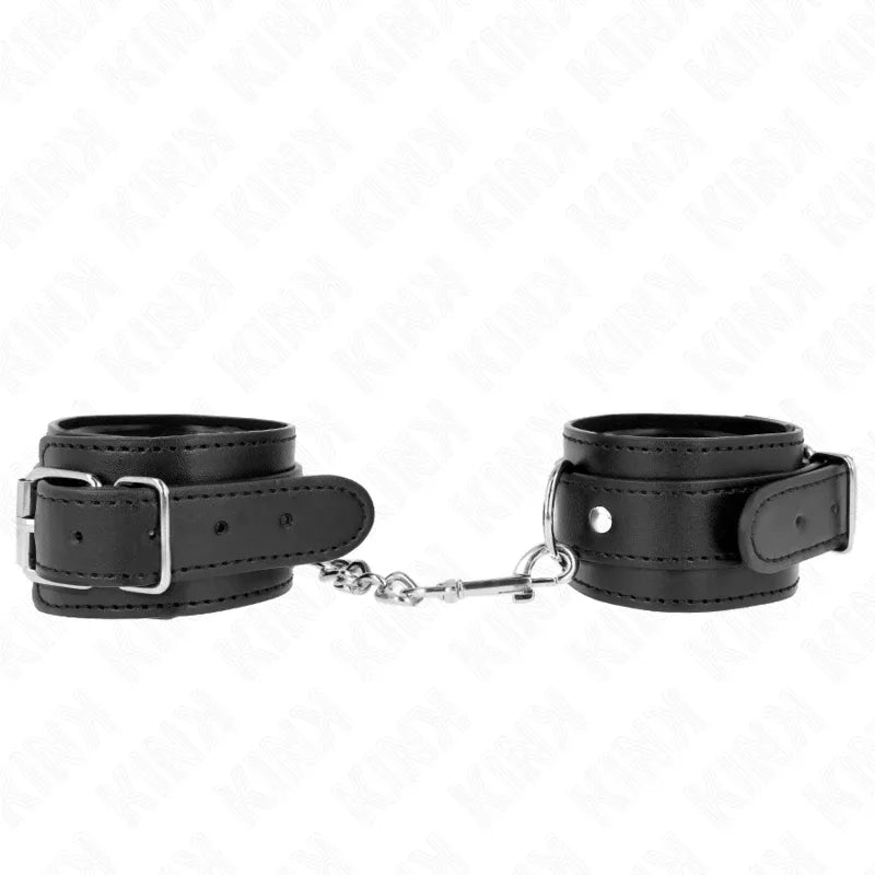 KINK - DÜNNE HANDGELENKFESSELN SCHWARZ VERSTELLBAR 21-33 CM - Vanelion Paradise
