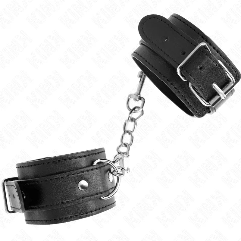 KINK - DÜNNE HANDGELENKFESSELN SCHWARZ VERSTELLBAR 21-33 CM - Vanelion Paradise
