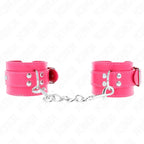 KINK - HANDGELENKFESSELN RASPBERRY ROSE MIT RASPBERRY ROSE FUTTER VERSTELLBAR 20-28 CM X 5,5 CM - Vanelion Paradise