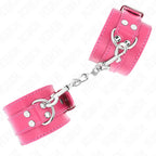 KINK - HANDGELENKFESSELN RASPBERRY ROSE MIT RASPBERRY ROSE FUTTER VERSTELLBAR 20-28 CM X 5,5 CM - Vanelion Paradise