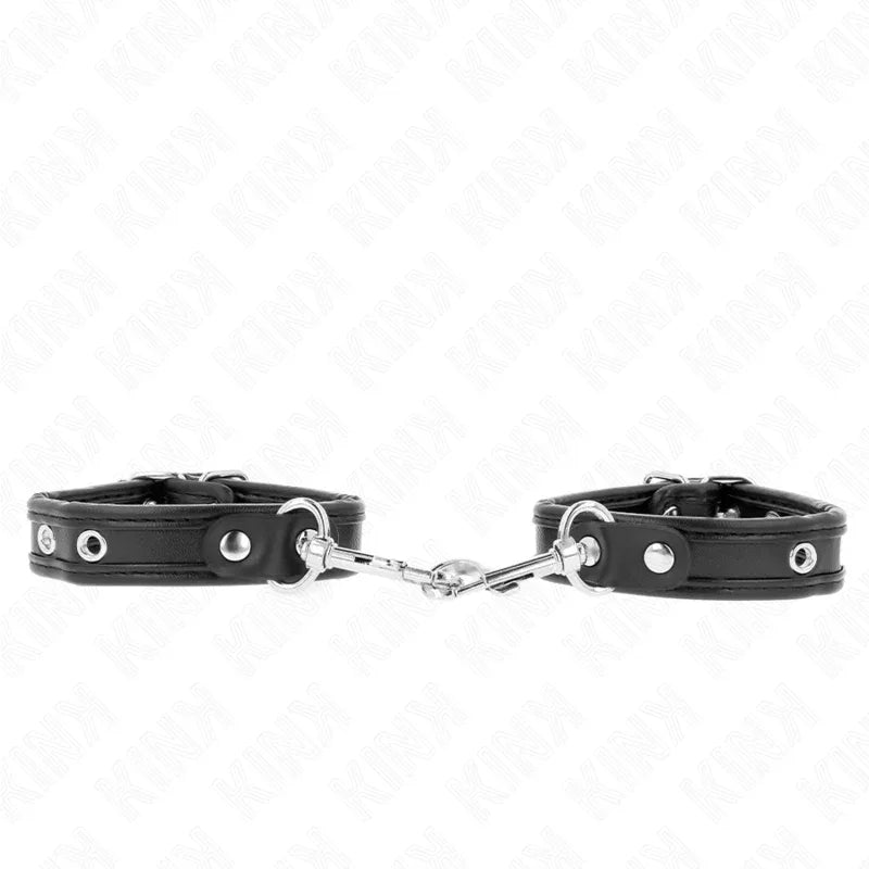 KINK - MINI-ARMBÄNDER SCHWARZ MIT NIETEN VERSTELLBAR 16-22 CM X 2 CM - Vanelion Paradise