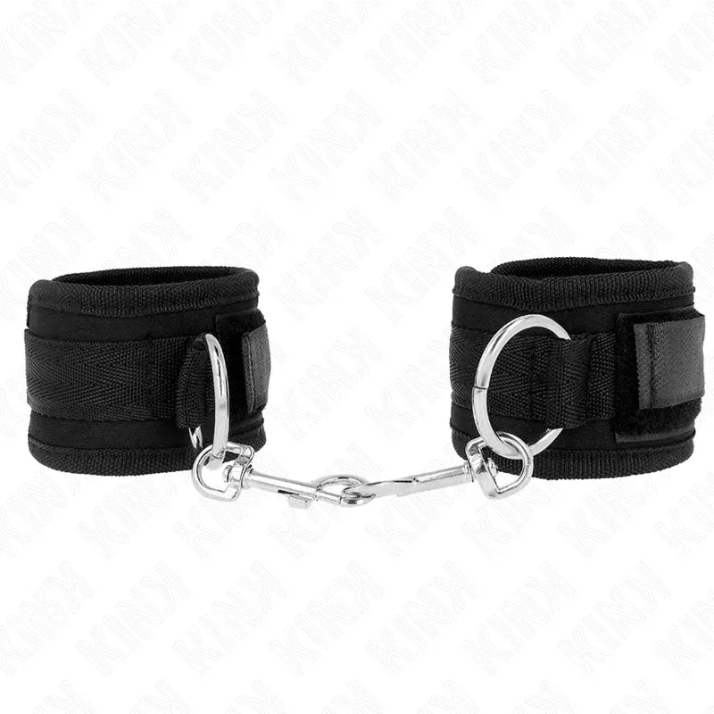 KINK - HANDGELENKFESSELN SCHWARZ VERSTELLBAR 18-35 CM X 6 CM - Vanelion Paradise