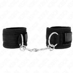 KINK - HANDGELENKFESSELN SCHWARZ VERSTELLBAR 18-35 CM X 6 CM - Vanelion Paradise