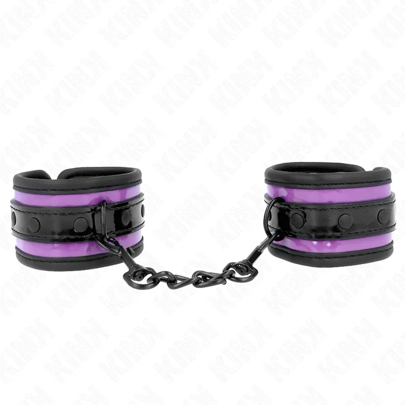 KINK - NEOPREN HANDGELENKFESSELN HELLLILA VERSTELLBAR 21-28 CM X 5 CM - Vanelion Paradise