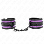 KINK - NEOPREN HANDGELENKFESSELN HELLLILA VERSTELLBAR 21-28 CM X 5 CM - Vanelion Paradise