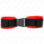 KINK - NYLON BIND KLETT-HANDFESSELN SCHWARZ MODELL 1 VERSTELLBAR 25-35 CM X 6 CM - Vanelion Paradise