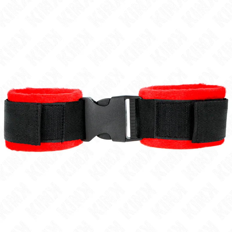 KINK - NYLON BIND KLETT-HANDFESSELN SCHWARZ MODELL 1 VERSTELLBAR 25-35 CM X 6 CM - Vanelion Paradise