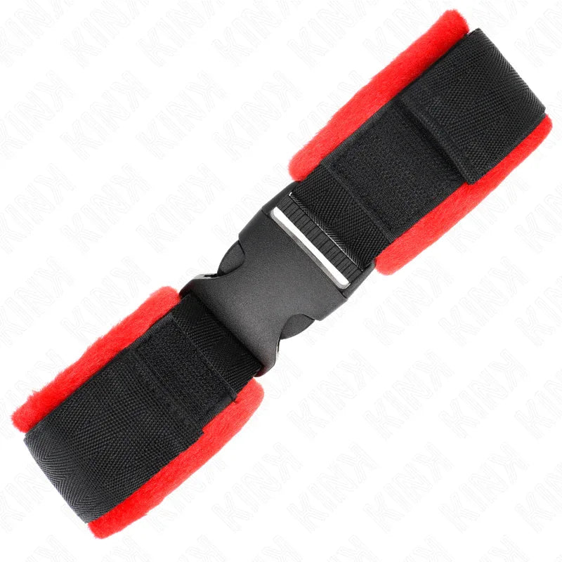 KINK - NYLON BIND KLETT-HANDFESSELN SCHWARZ MODELL 1 VERSTELLBAR 25-35 CM X 6 CM - Vanelion Paradise